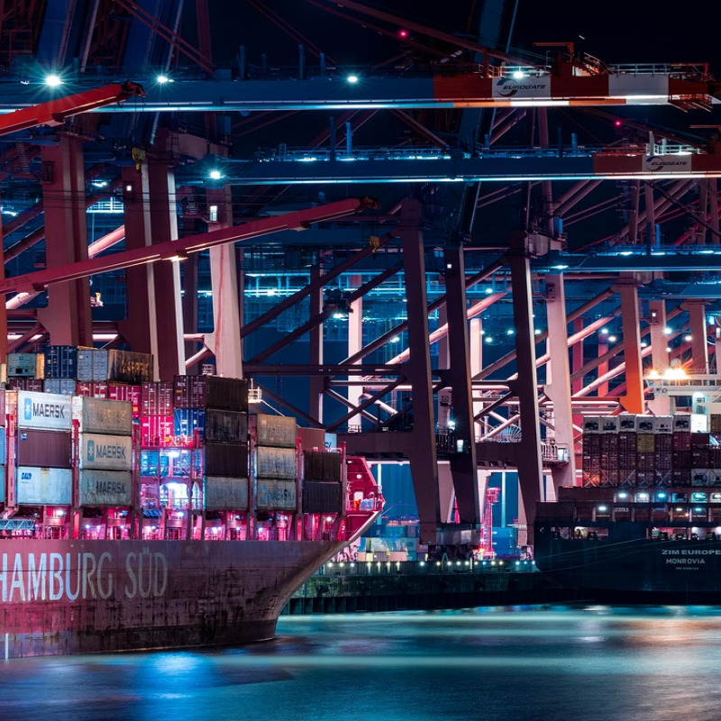 textile export container port